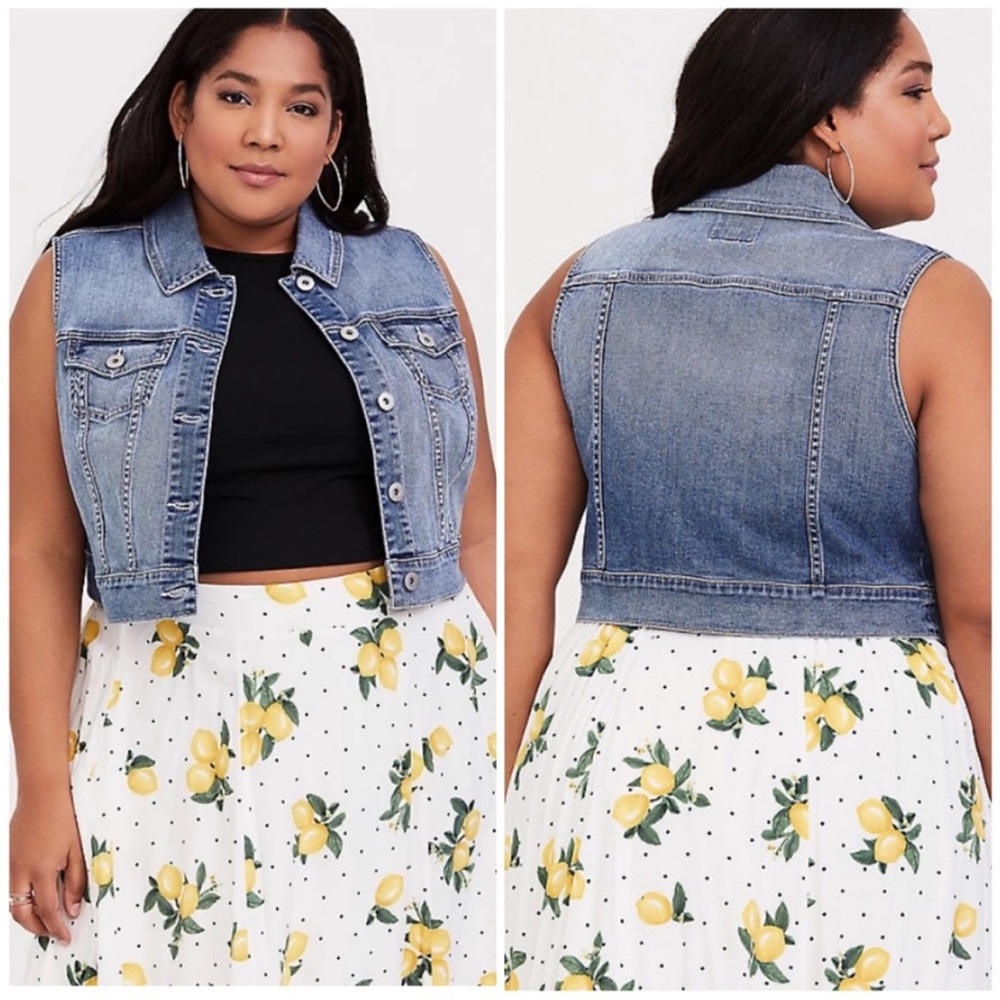 Torrid Blue Denim Vest